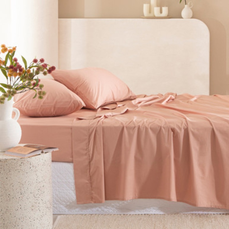 300TC Cotton Dusty Rose Sheet Set [HABB300SS22DISDR]