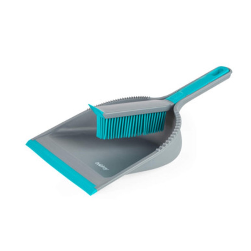 Antibac Pet Plus+ Dustpan & Rubber Brush Set