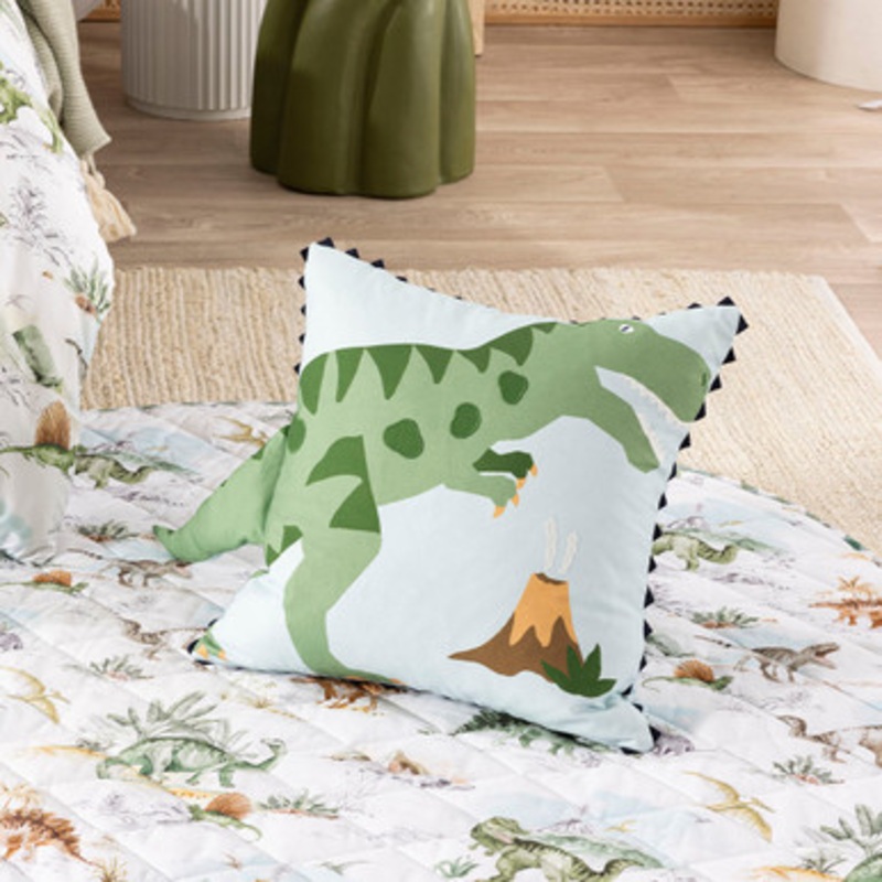Bad to the Bone Dinosaur Square Cushion [KIDSLBAD2B24_SQ]