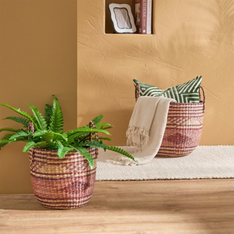 Balsa Stripe Basket [HABHBALSBW25]