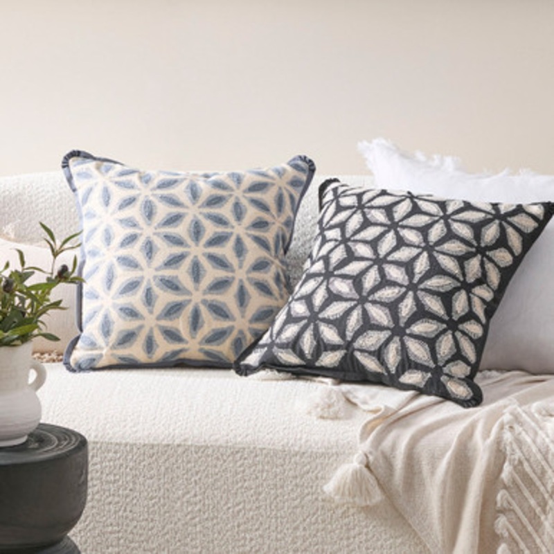 Celeste Embroidered Square Cushion [MUSLCELES24]