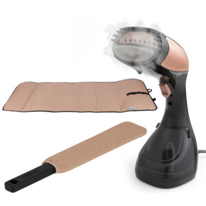 Garment Steamer & Accessories Set – Rose Gold