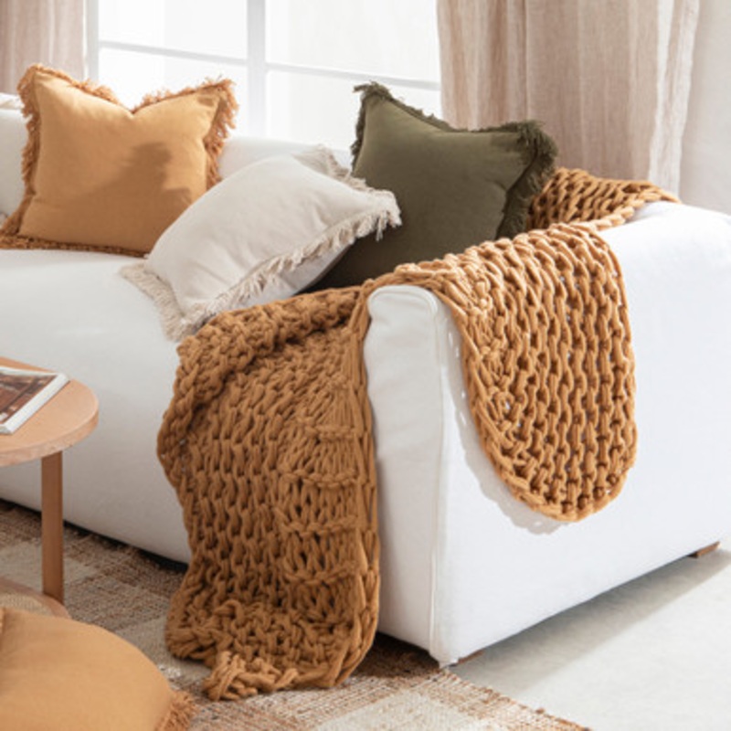 Luna Chunky Knit Throw [MUSLLUNAC17]
