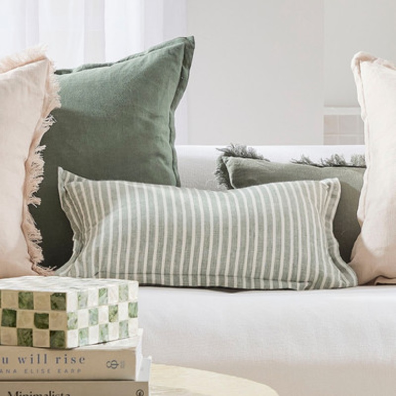 Sahara Linen Striped Oblong Cushion [MUSLSAHAA21_OBL]