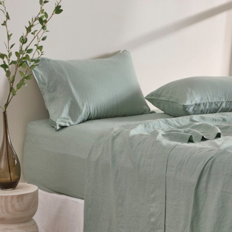 Washed Linen Fitted Sheet [MUSBLINEN20_FIT]