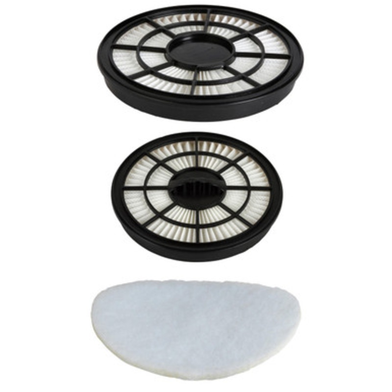 3 Piece Replacement Filter Set For Cylinder Vacuum Cleaners