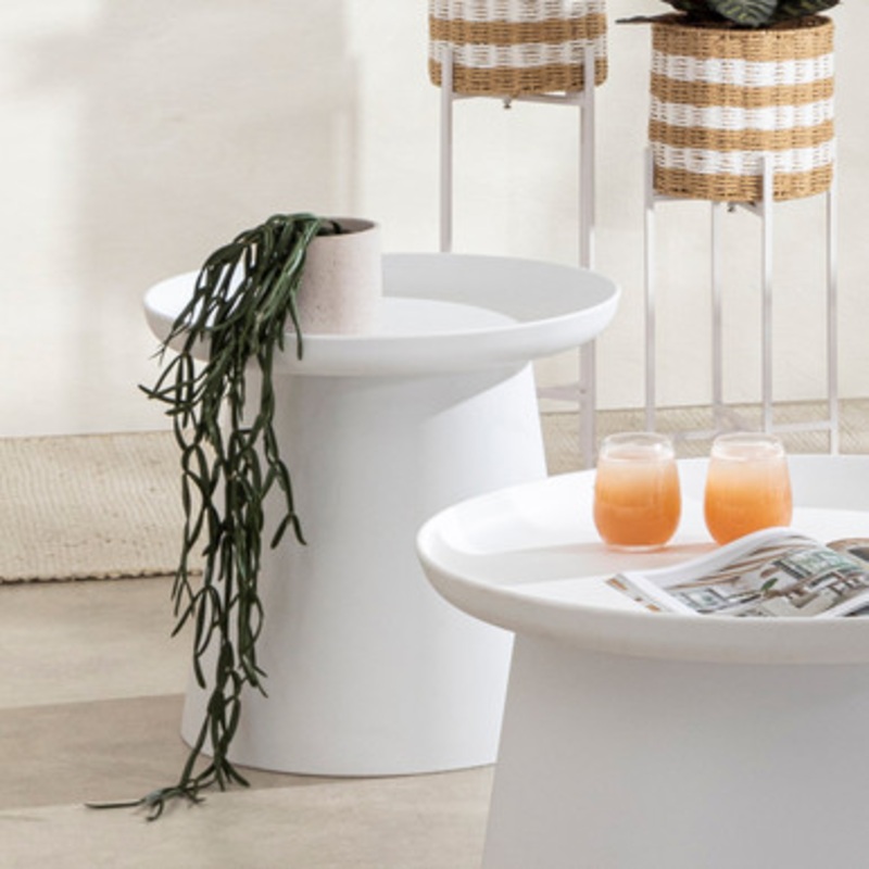 Airlie White Outdoor Side Table [HABLAIRLI21A_ST]