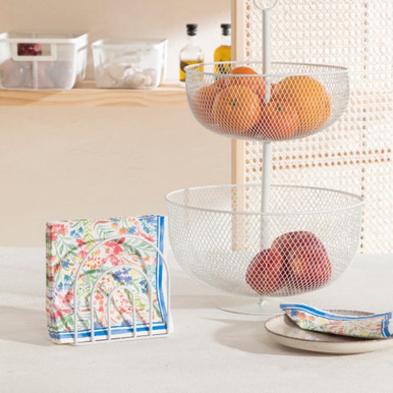 Arc White Napkin Holder [HABLARCNHS22]