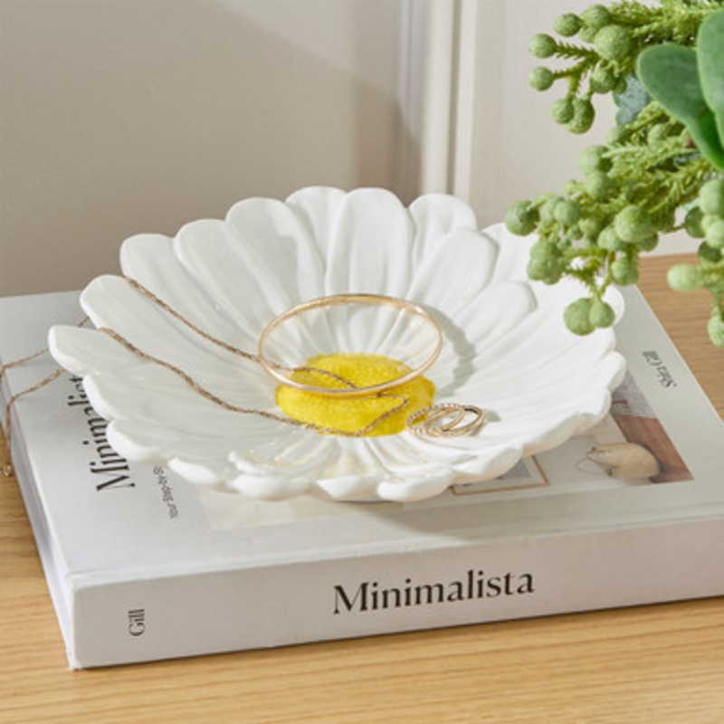 Daisy Flower Decorative Plate [MUSHDAIFPW25]