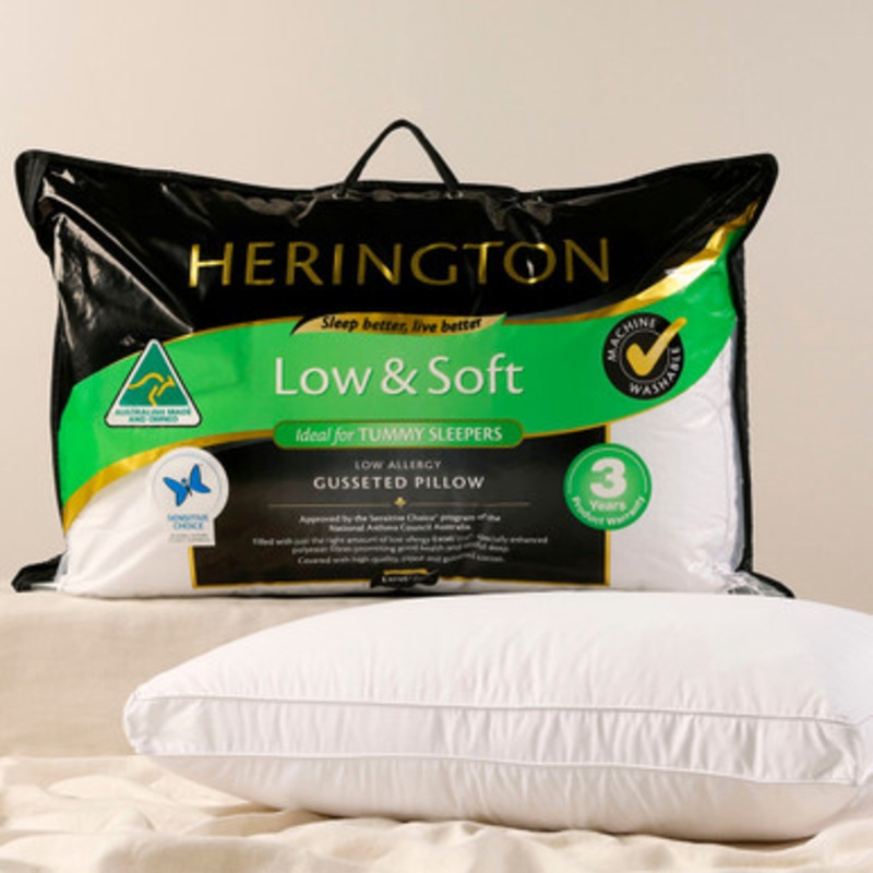 Gusseted Low Soft Pillow [HERBGUSTD01D]