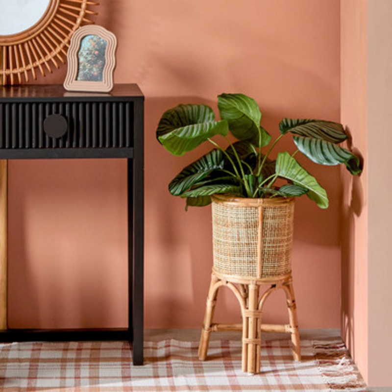 Havana Woven Decorative Pot on Stand [MUSHHAVPS23]