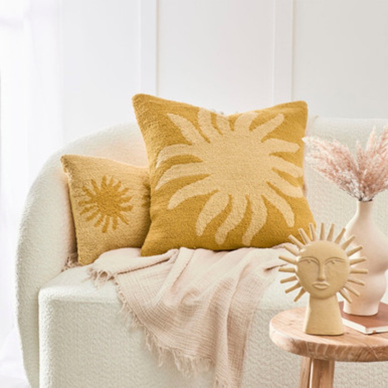 Helios Sun Embroidered Square Cushion [MUSLHELIO24_SQ]