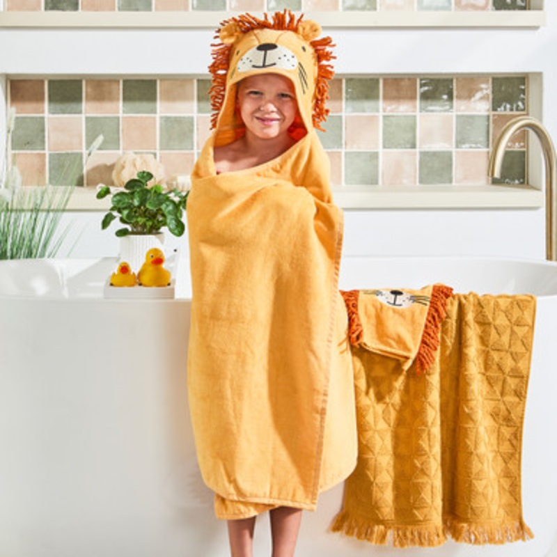 Kids Lion Hooded Towel [KIDBHOODE21D]