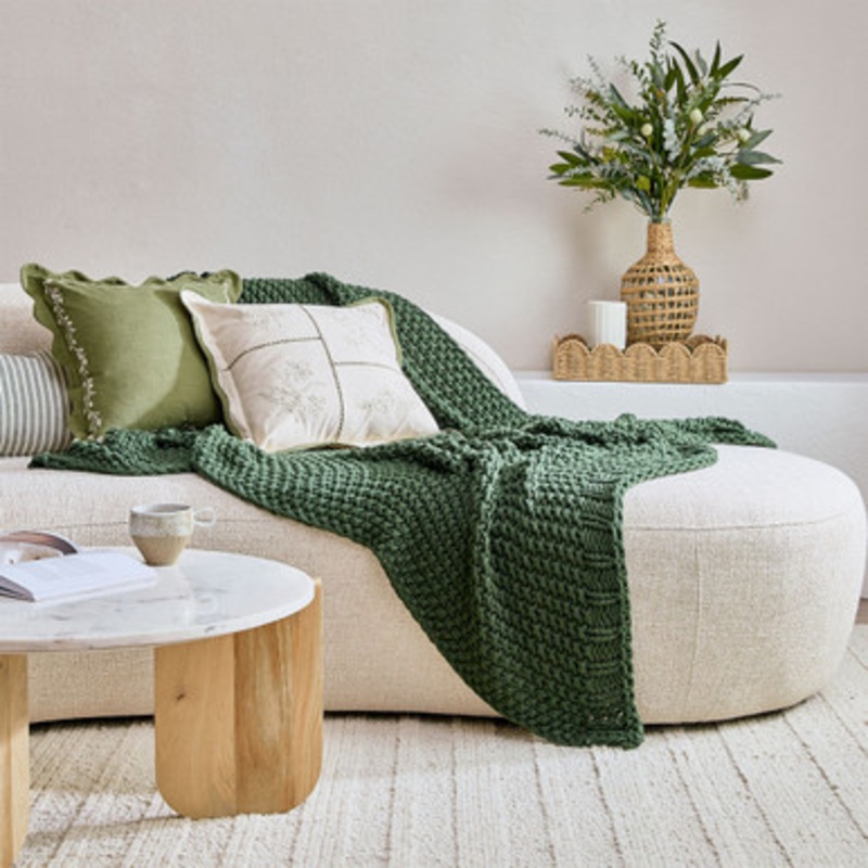 Lucy Knit Cotton Throw [MUSSLUCYKT24]