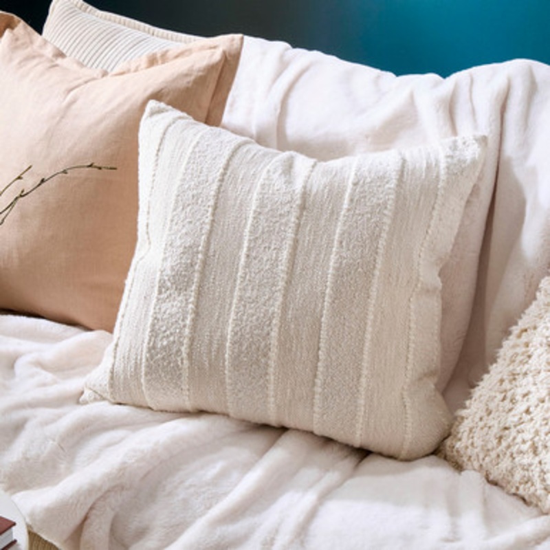 Cali Striped Boucle Square Cushion [MUSLCALIS25]