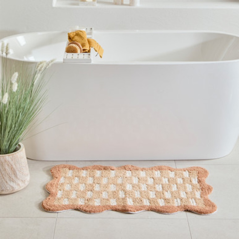 Soleil Check Bath Mat [HABBSOLEIL24]