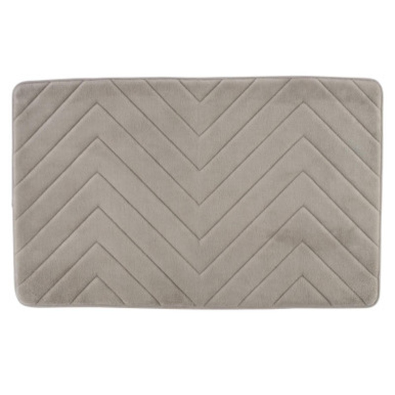 Antibac Chevron Memory Foam Bath Mat