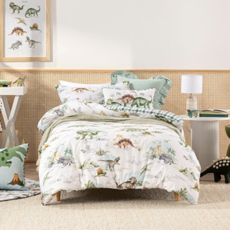 Bad To The Bone Dinosaur Quilt Cover Set [KIDBBADTQC24]