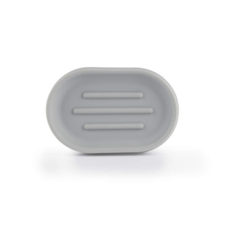 Beldray Antibac Soap Dish  Antibacterial Protection, Resists Everyday Staining & Bacteria, Keep Surfaces Tidy, Elevated Grooves to Drain Water from Soap, For Shower/Bathroom, Grey