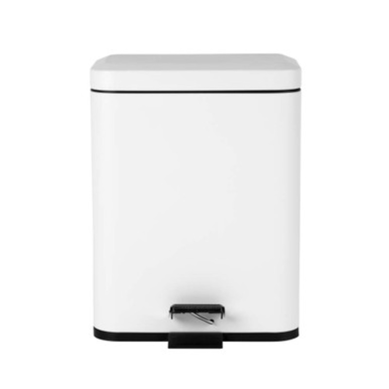 Dual Compartment Bin  White