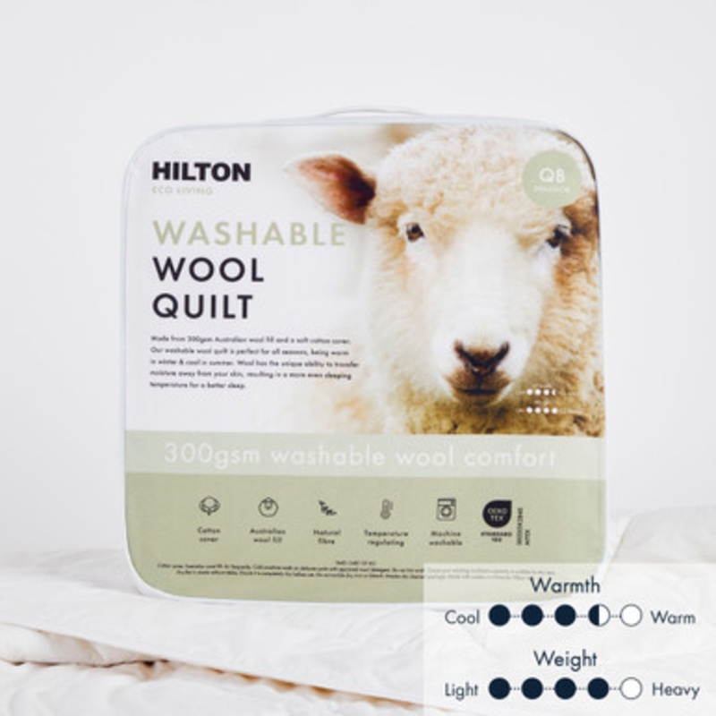 Eco Living 300gsm Washable Wool Quilt [WOOB300GS13]