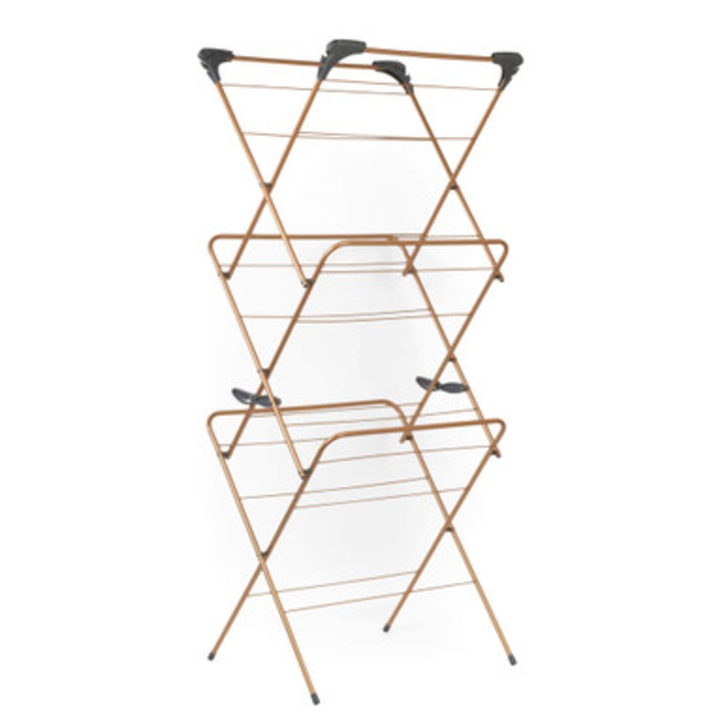 3-Tier Clothes Airer – Copper