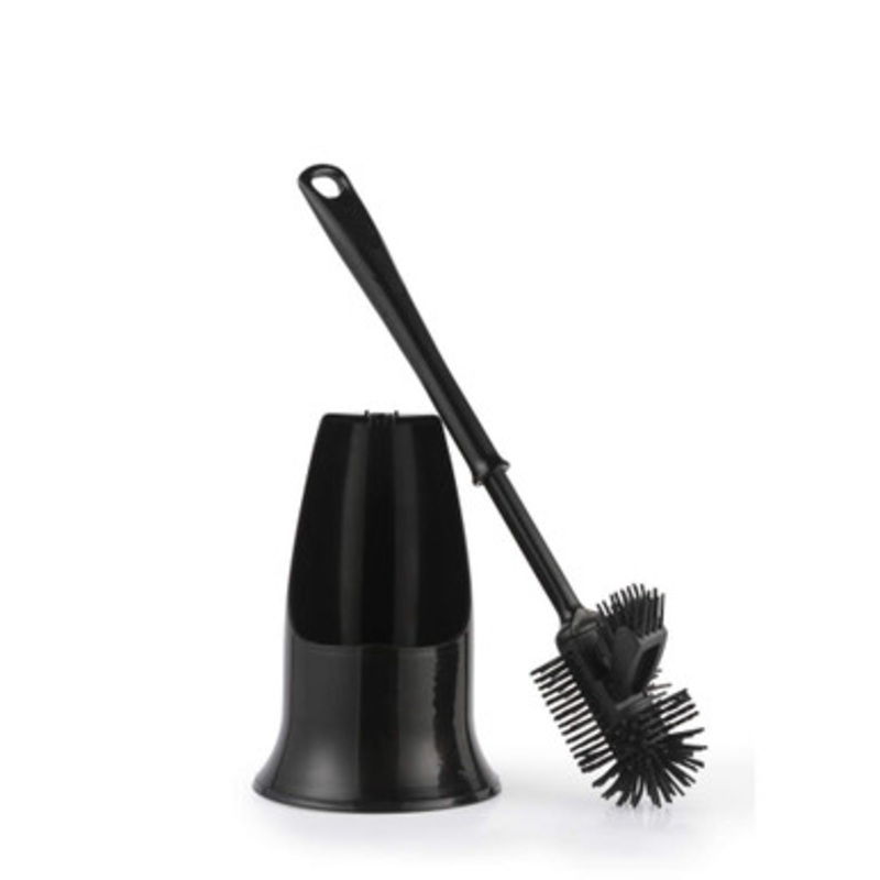Antibac Silicone Toilet Brush – Black