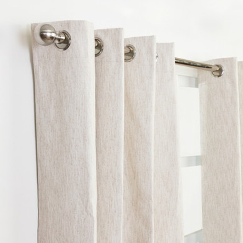 Bailey Extendable Brushed Chrome Rod Set [HABBBAIROD21B]