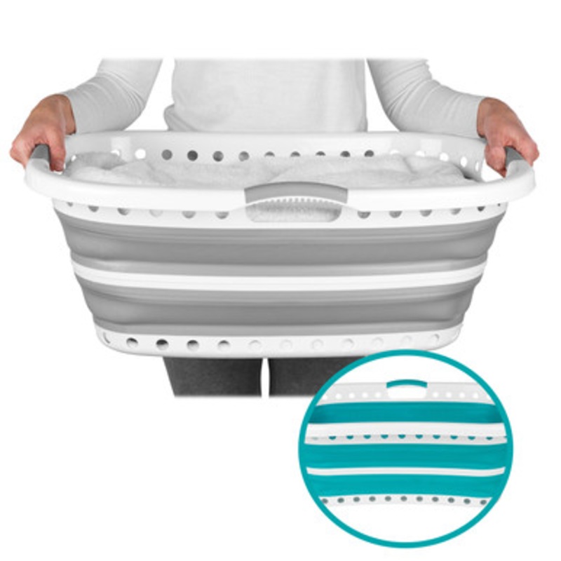 Collapsible Hip Hugger Laundry Basket