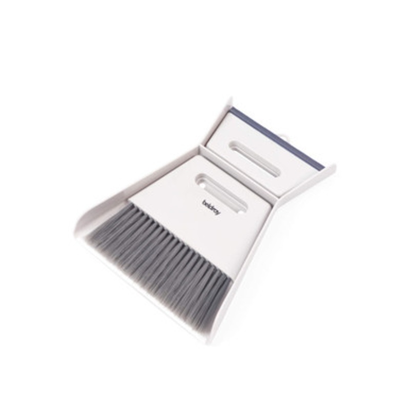 Deep Clean 2 in 1 Worktop Dustpan Set  Grey