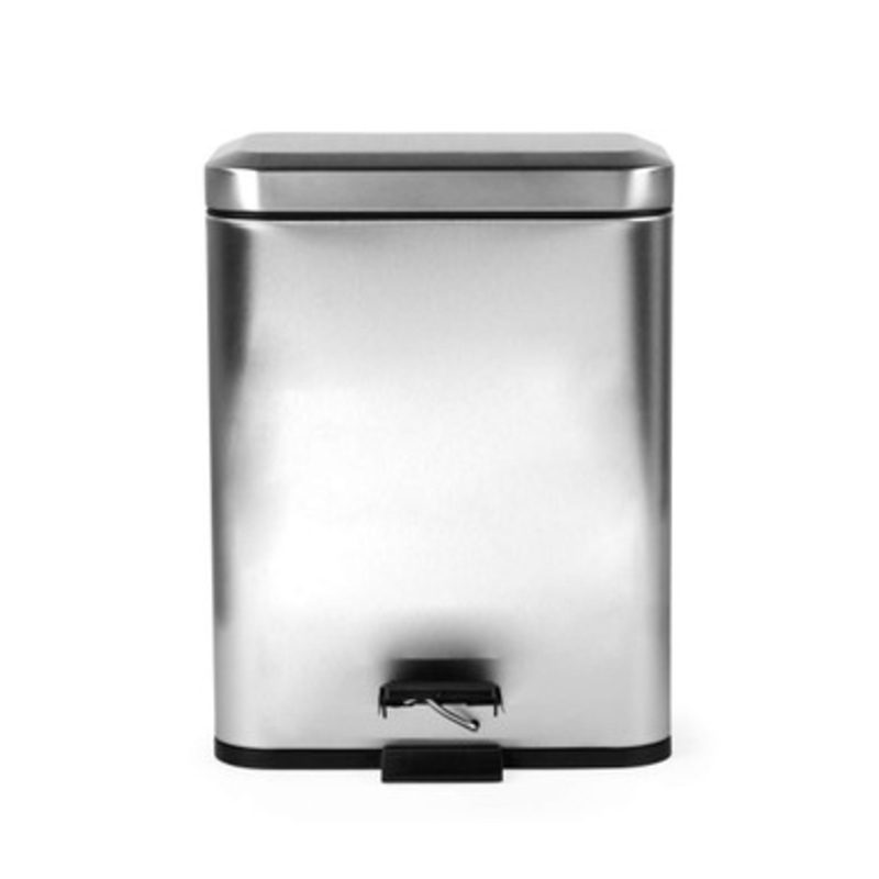 Dual Compartment Bin  Stainless Steel