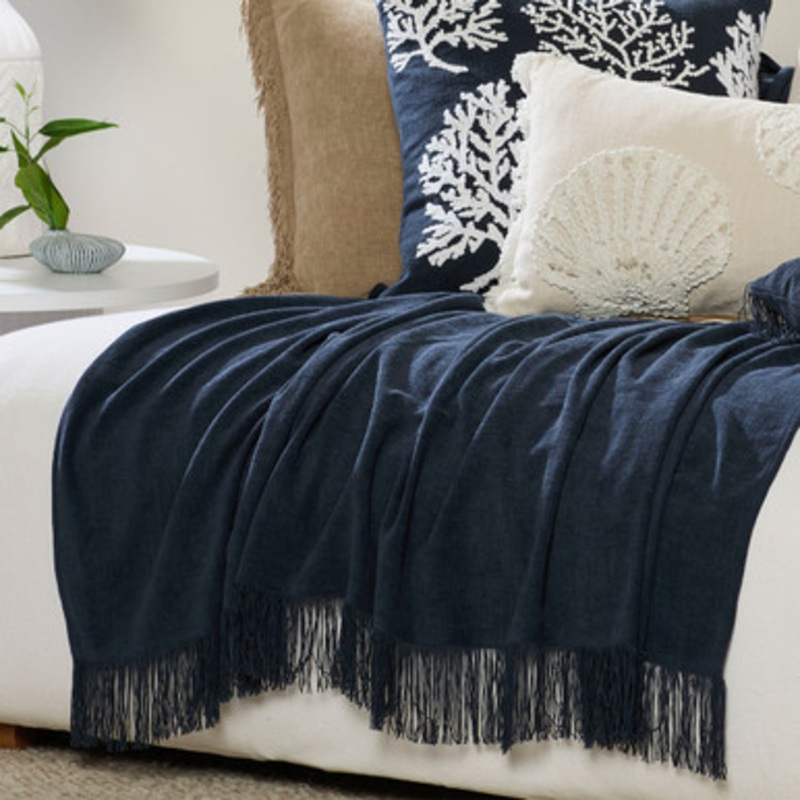 Isola Extra Large Fringed Chenille Throw [MUSLISOLT23]
