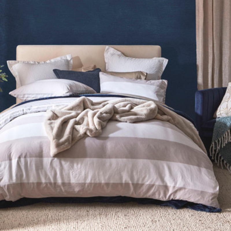 Kyra Reversible Striped Quilt Cover Set [HABBKYRAQ24]
