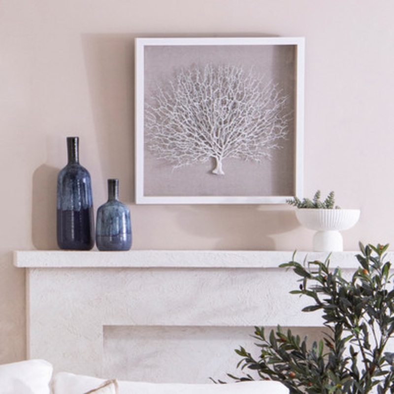 Marina White Framed 3D Wall Art [MUSLMARINA19]