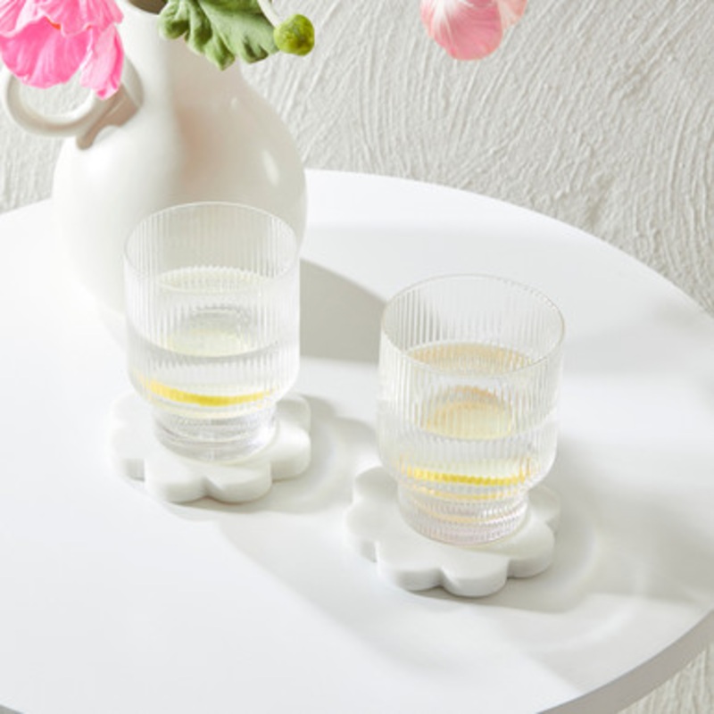 Petal Marble Coaster 2pk [MUSELPMCAW23]