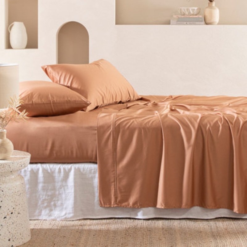Seasonal 400TC Bamboo Cotton Fitted Sheet [HABB400BCFITA]