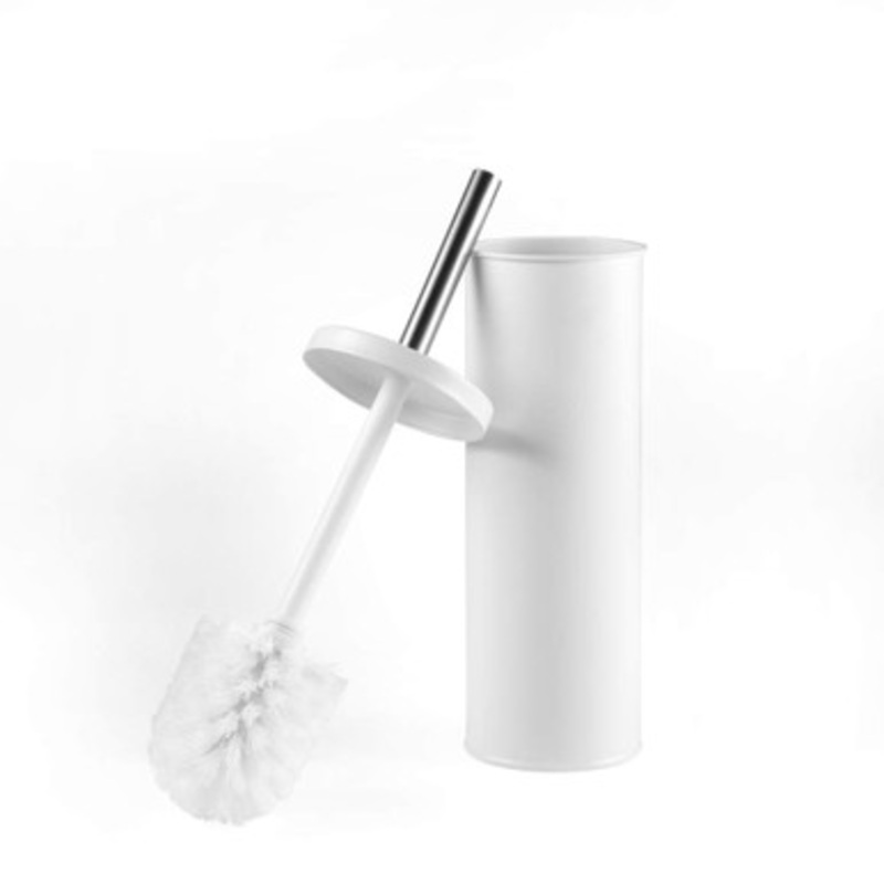 White Toilet Brush & Holder