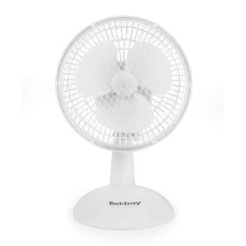 6 Inch Desk Fan – White