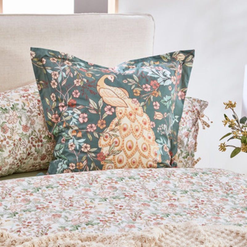 Aisha Floral Reversible European Pillowcase [HABBAISHAE24]