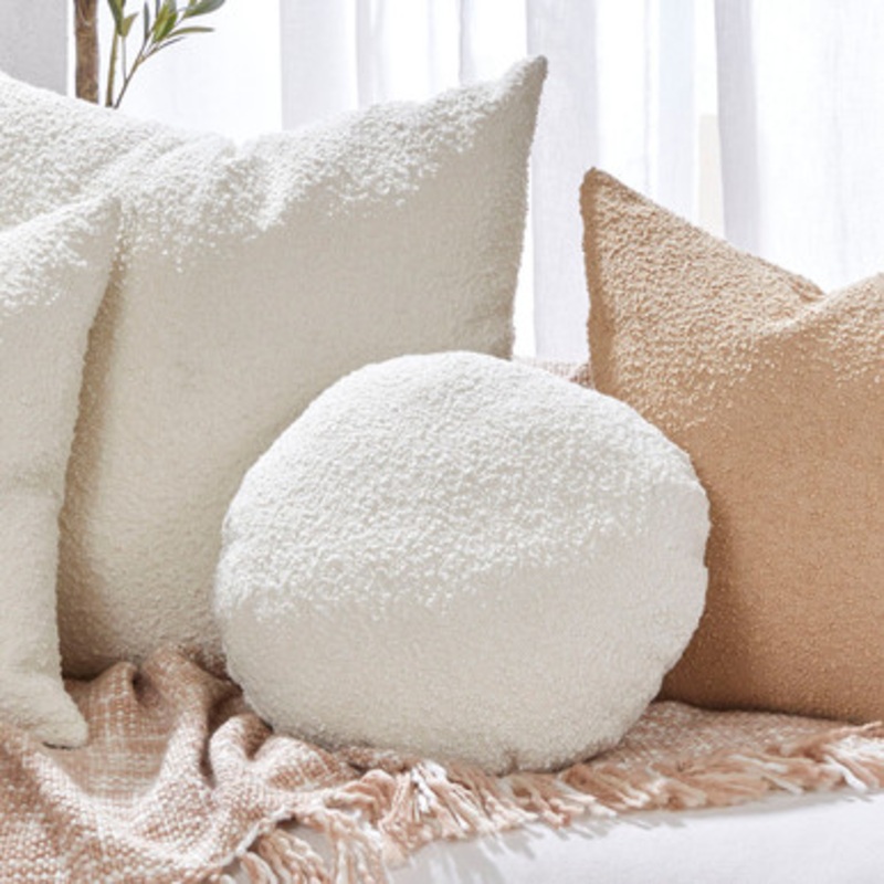 Ava Round Boucle Cushion [MUSLAVABC22D]