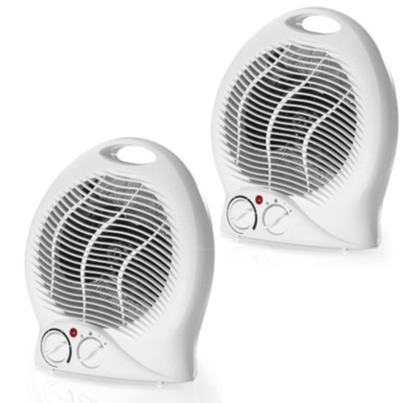 Electric Fan Heater & Cooler – 2 Pack