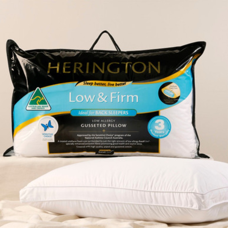 Gusseted Low Firm Pillow [HERBGUSTD01A]