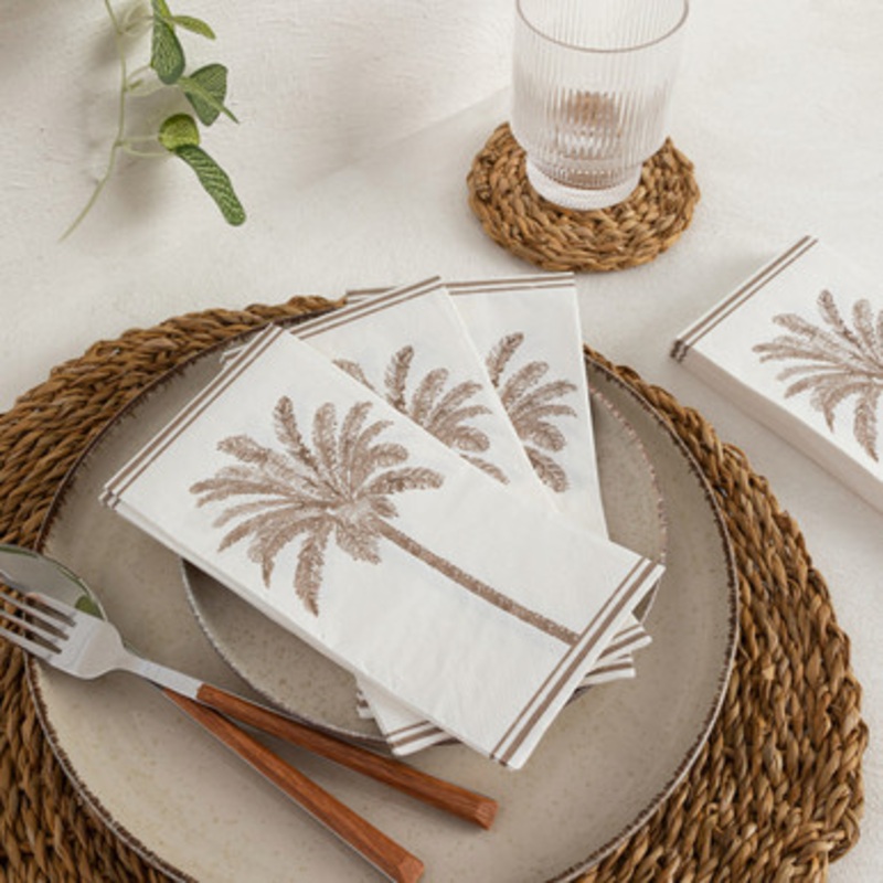 Tahiti Natural Palm Paper Napkin 20 Pack [SUNLTPNAW23B]