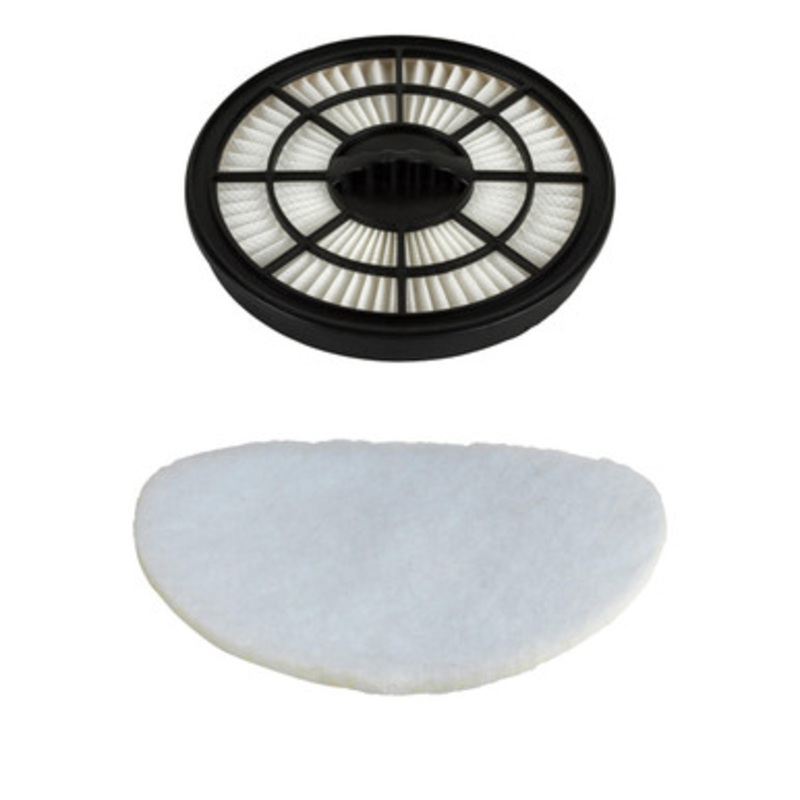 2 Piece Replacement Filter Set For Cylinder Vacuum Cleaners