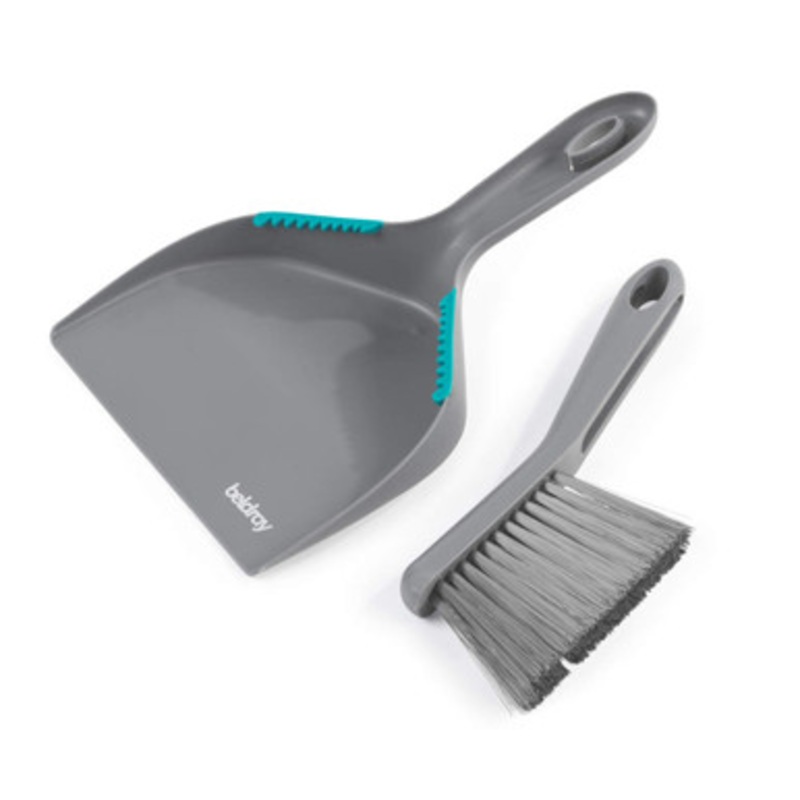 Antibac Countertop Dustpan & Brush Set  Compact