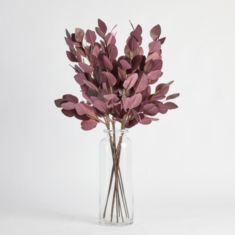 Artificial Redbud Leaf Branch [MUSHREDLBW25]