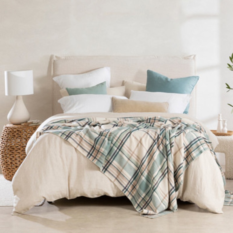 Check 375gsm Australian Wool Blanket [MUSBCH37522]