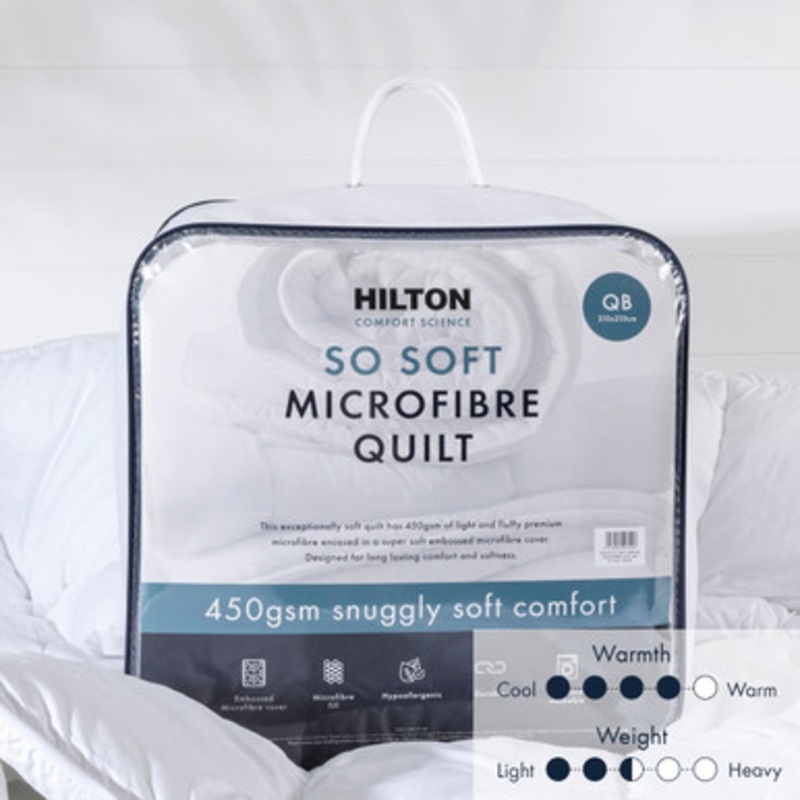 Comfort Science So Soft 450gsm Microfibre Quilt [HILBSOSOQT16]