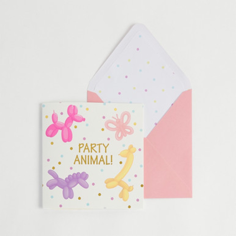 Greeting Card Balloon Animals [HABLGIFTC21AF]