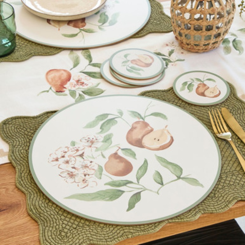 Pear Blossom Cork Placemat 6 Pack [MUSLPEAPPW25]